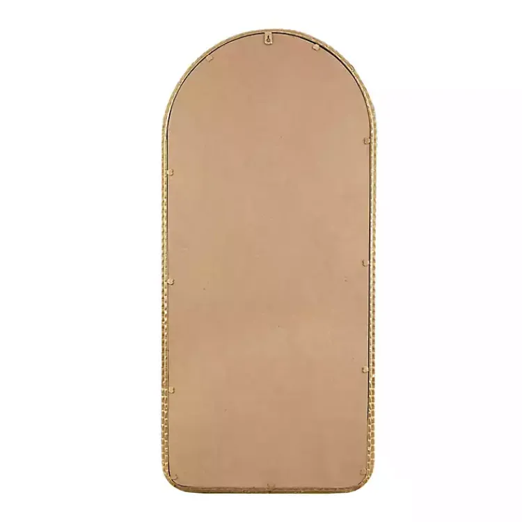 Decorative Mirrors-Kirklands Home Gold Mia Textured Arch Wall Mirror