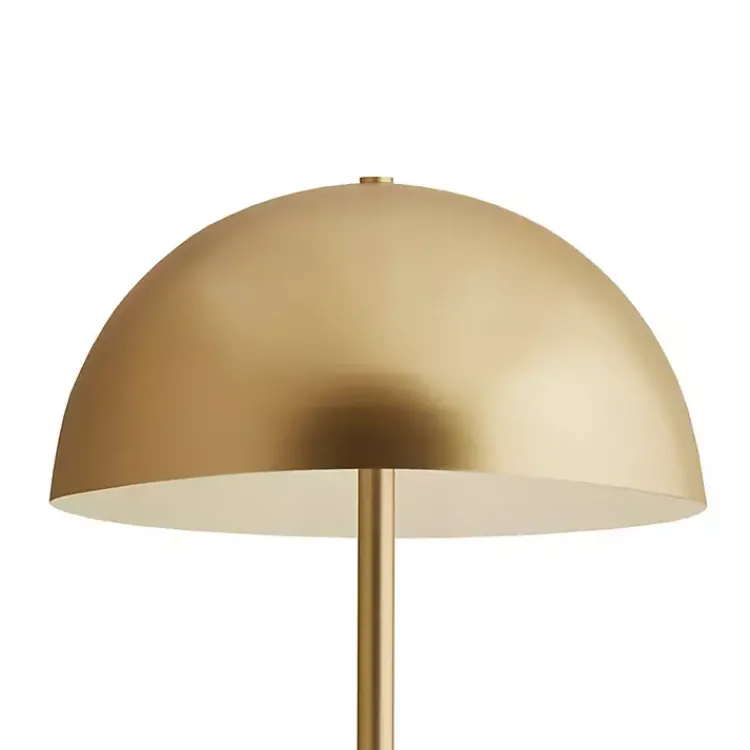 Table Lamps-Kirklands Home Metal 2-Light Dome Table Lamp Gold