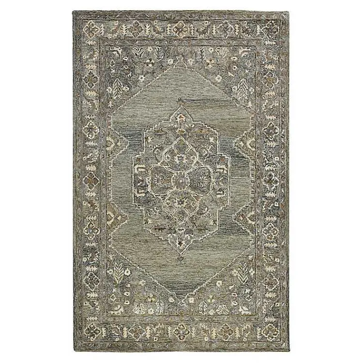 Area Rugs-Kirklands Home Vestige Camel Hand-Tufted Area Rug, 5x7 Gray