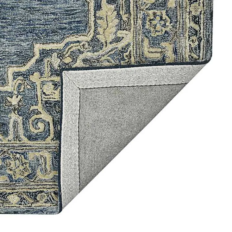 Area Rugs-Kirklands Home Nucia Denim Hand-Tufted Area Rug, 5x7 Blue