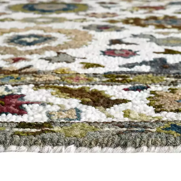 Area Rugs-Kirklands Home Jackson Ivory Hand-Tufted Area Rug, 5x7