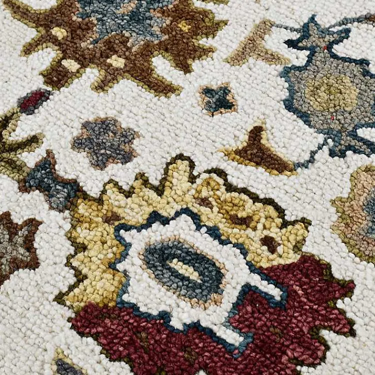 Area Rugs-Kirklands Home Jackson Ivory Hand-Tufted Area Rug, 5x7