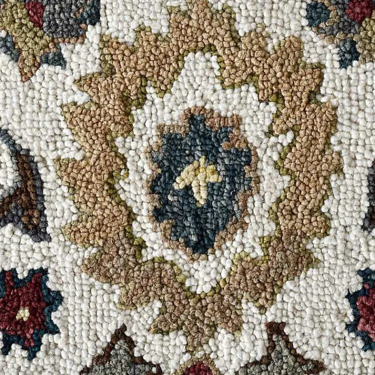 Area Rugs-Kirklands Home Jackson Ivory Hand-Tufted Area Rug, 5x7