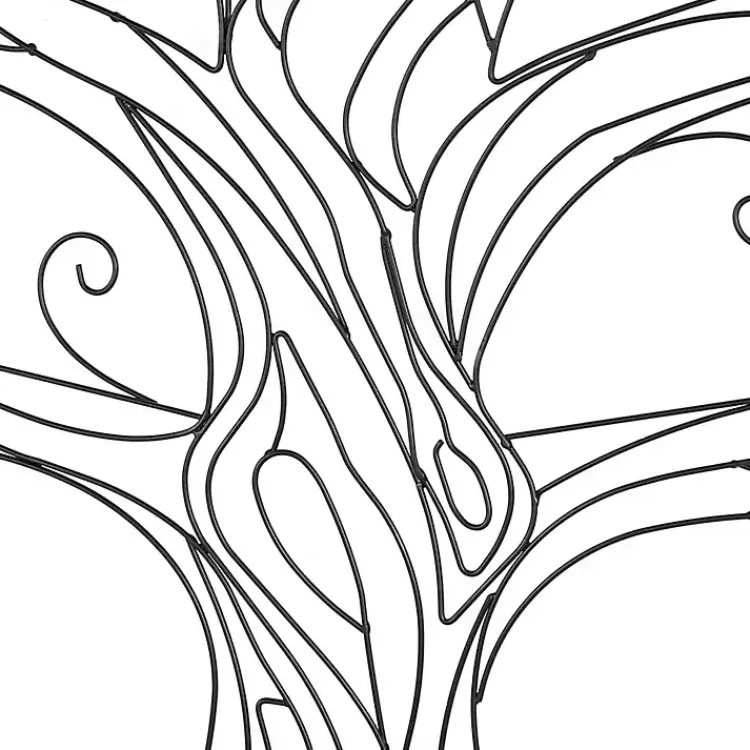 Wall Plaques-Kirklands Home Metal Wire Tree Panel Wall Plaques, Set of 3