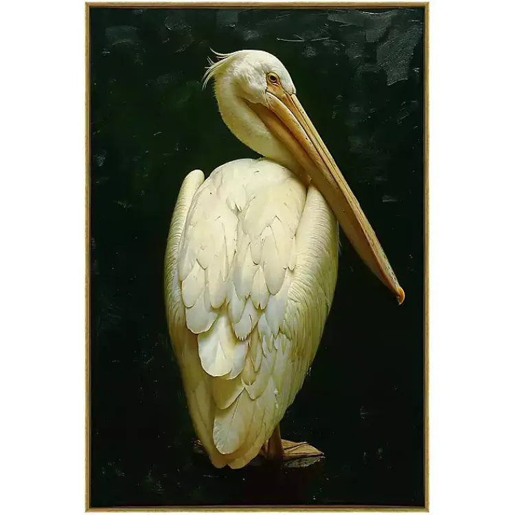 Canvas Art-Kirklands Home Royal Pelican Framed Canvas Art Print