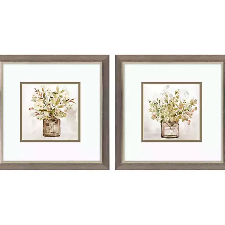 Framed Art-Kirklands Home Earthy Garden Framed Art Prints, Set of 2