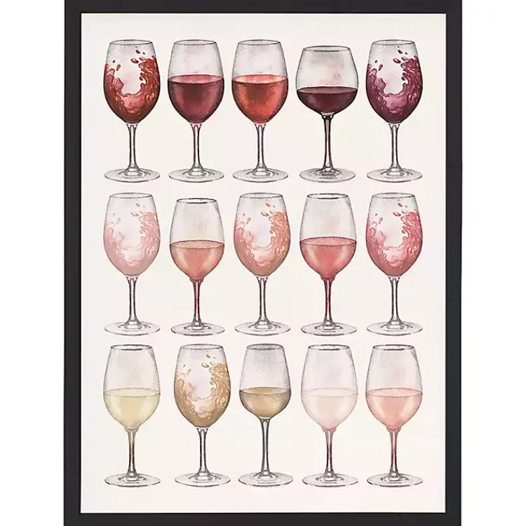 Framed Art-Kirklands Home Wine Glasses Framed Art Print