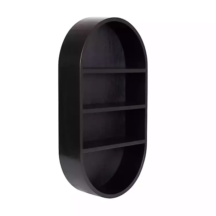 Shelves-Kirklands Home Hutton Black Capsule Wall Shelf