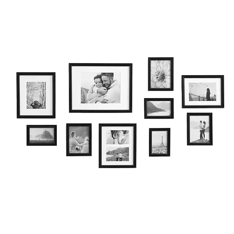 Gallery Wall Frames-Kirklands Home Glam Black 10-pc. Gallery Wall Frame Set