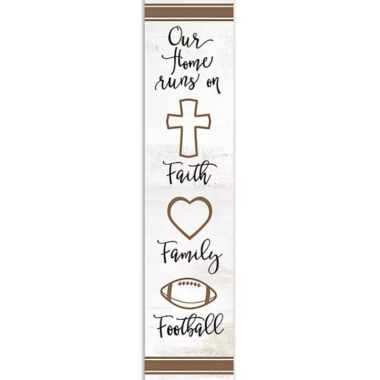 Garden Decor-Kirklands Home Faith Family Football Porch Board