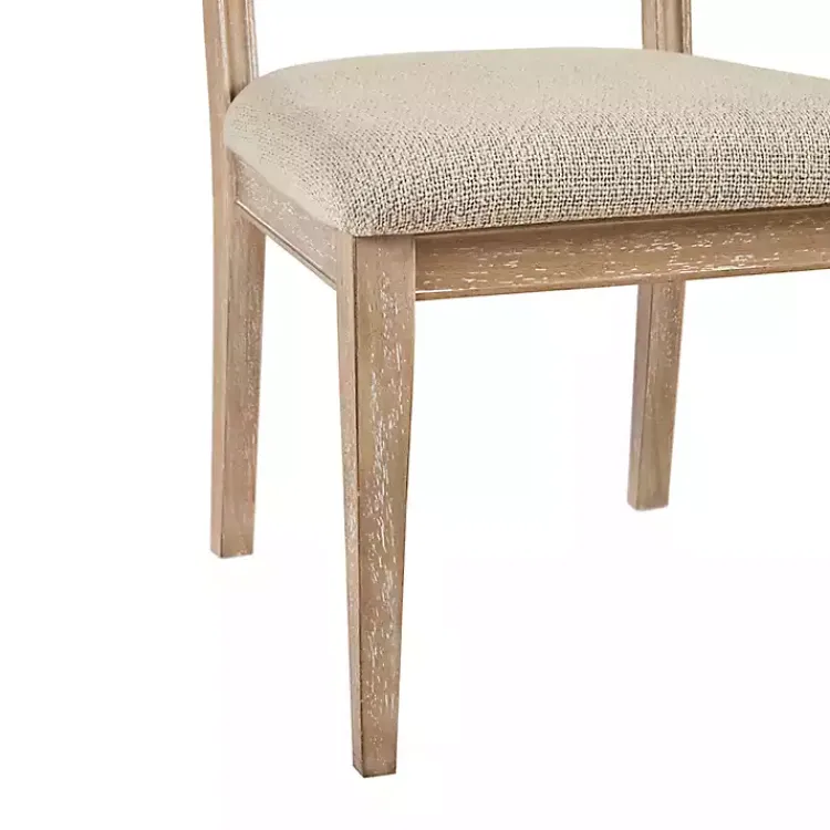 Dining Chairs-Kirklands Home Neutral Woven Back Dining Chairs, Set of 2 Tan