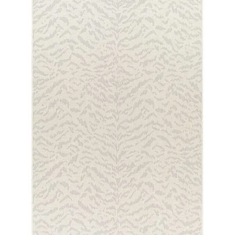 Outdoor Rugs-Kirklands Home Gray Ravello Outdoor Rug, 5x7