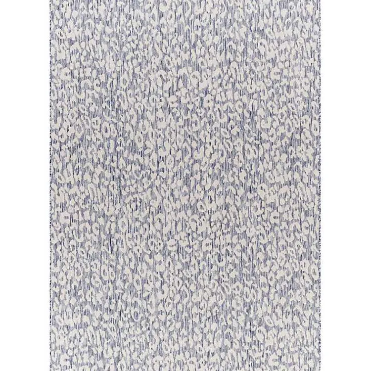 Outdoor Rugs-Kirklands Home Blue Amur Outdoor Rug, 5x7