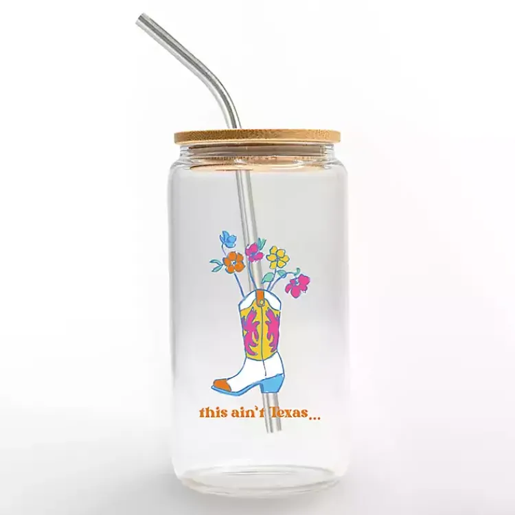 Glassware & Drinkware-Kirklands Home This Ain't Texas Glass Tumbler
