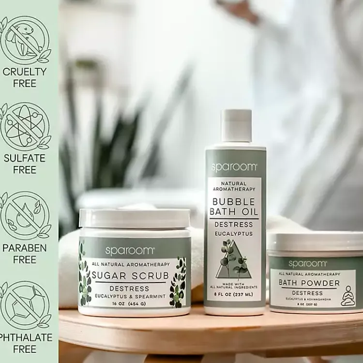 Bathroom Accessories-Kirklands Home Destress Bath Bundle Gift Set Green