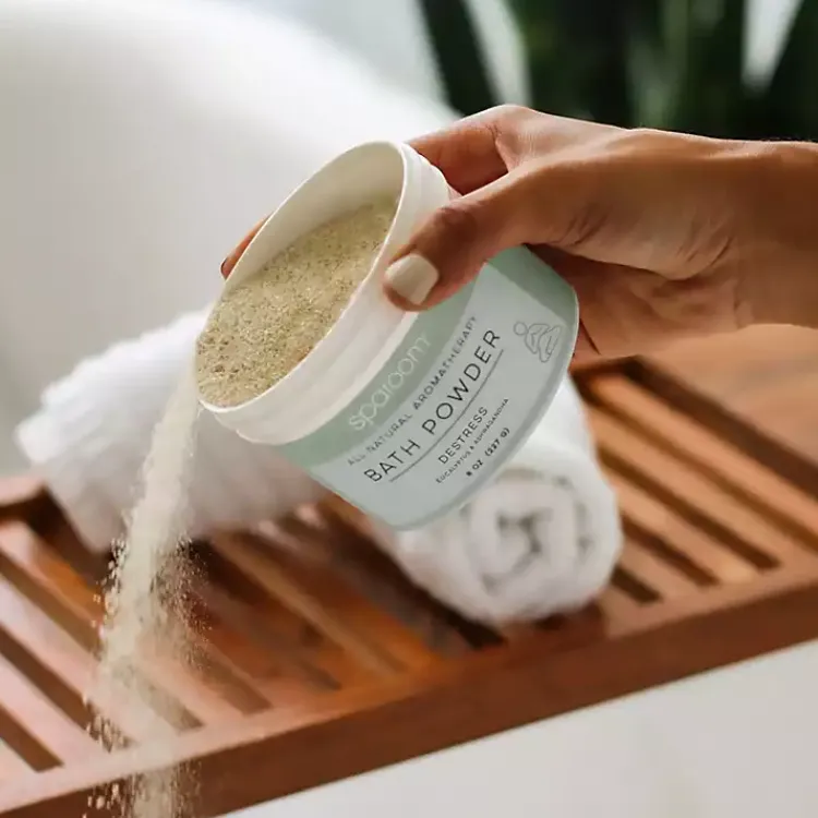 Bathroom Accessories-Kirklands Home Destress Bath Bundle Gift Set Green