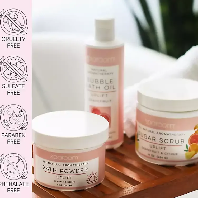 Bathroom Accessories-Kirklands Home Uplift Bath Bundle Gift Set Orange