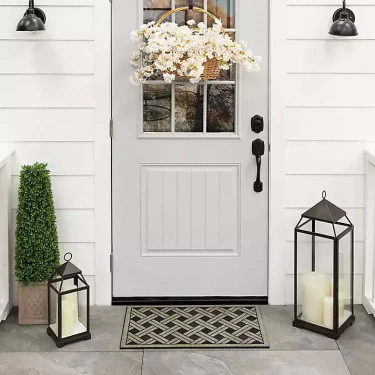 Doormats-Kirklands Home Woven Wicker Pattern Doormat