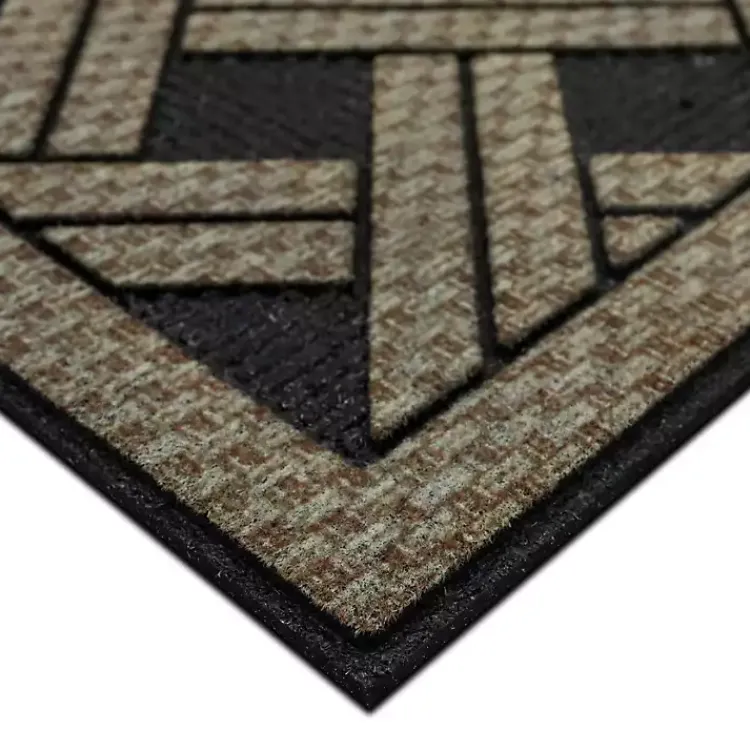 Doormats-Kirklands Home Woven Wicker Pattern Doormat
