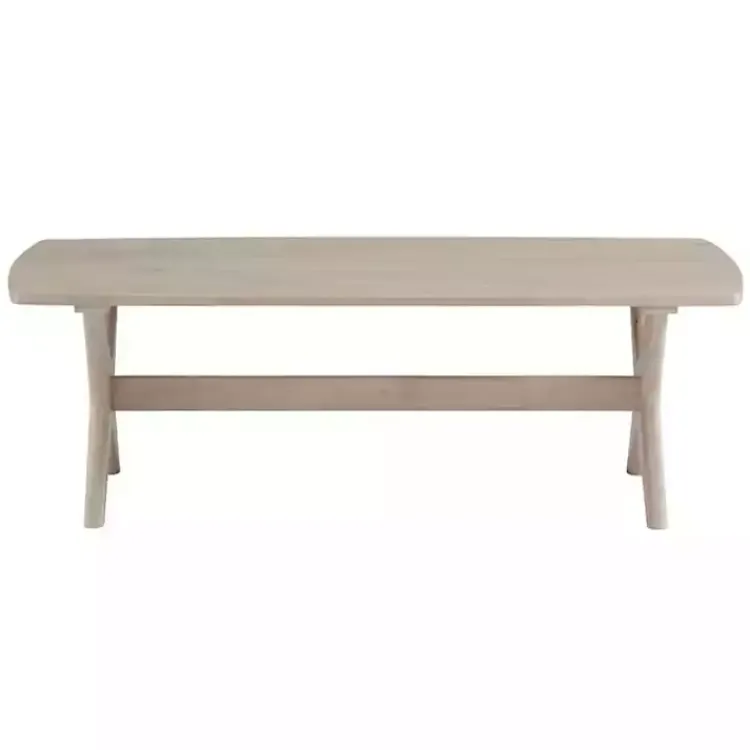 Accent & End Tables-Kirklands Home Natural Wood Slim Cocktail Table Tan