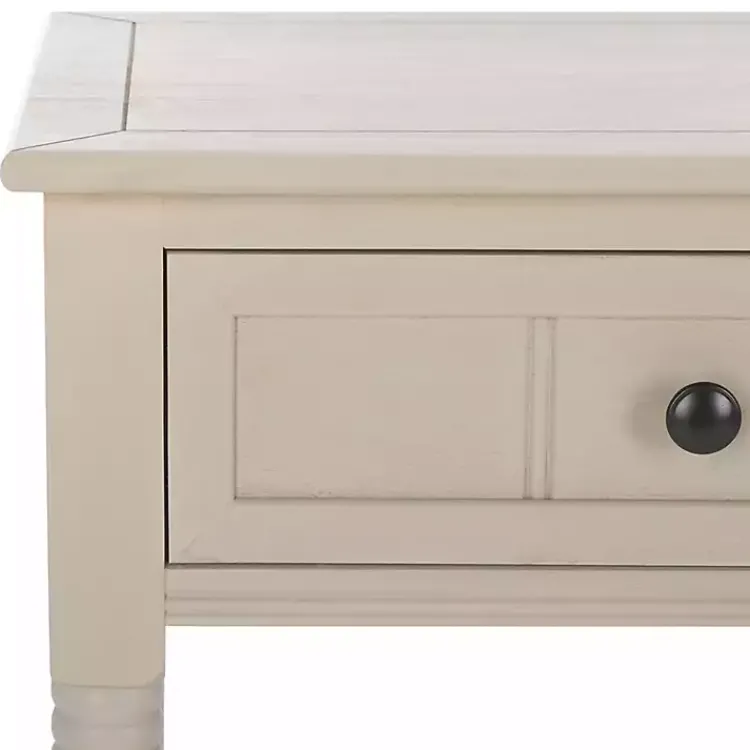 Console Tables-Kirklands Home Vintage 2-Drawer Samantha Console Table Gray