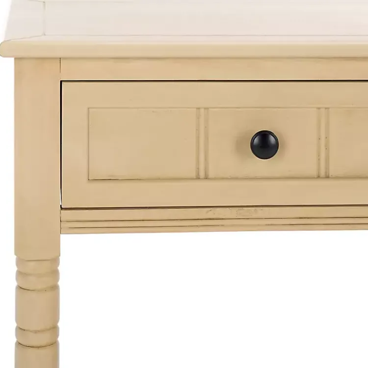 Console Tables-Kirklands Home Warm Natural 2- Drawer Samantha Console Table Tan