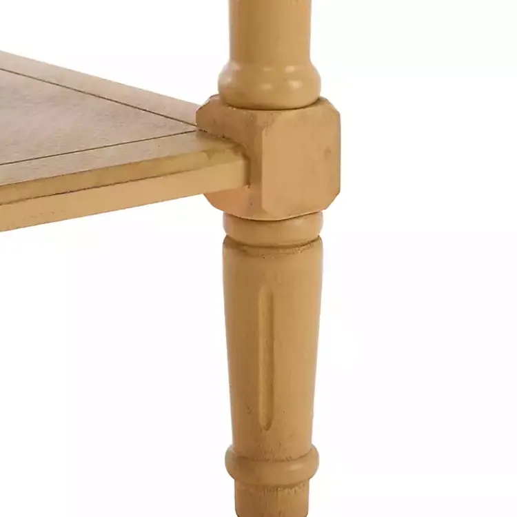 Console Tables-Kirklands Home Natural 2- Drawer Samantha Console Table Tan