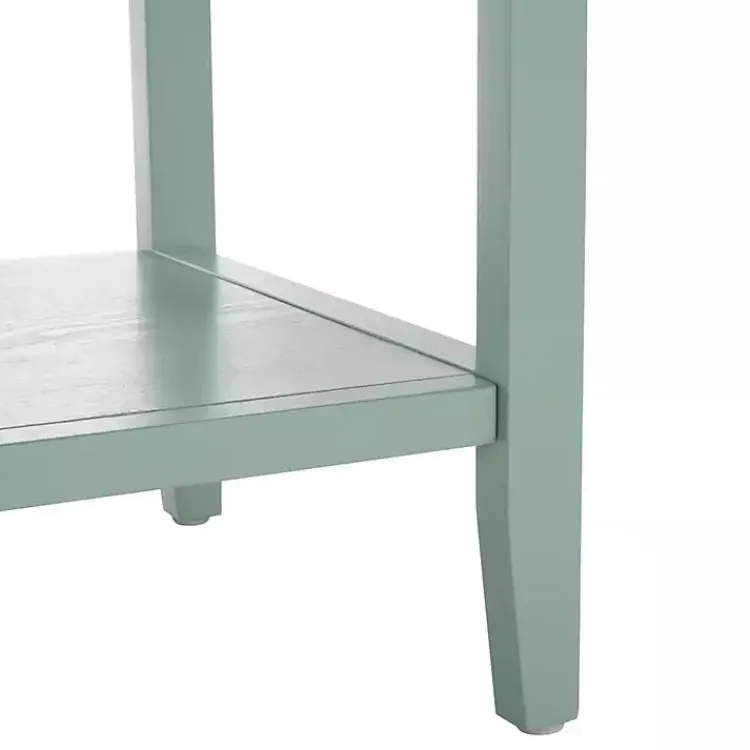 Cabinets & Sideboards-Kirklands Home Seafoam 4-Drawer Charlotte Sideboard Green