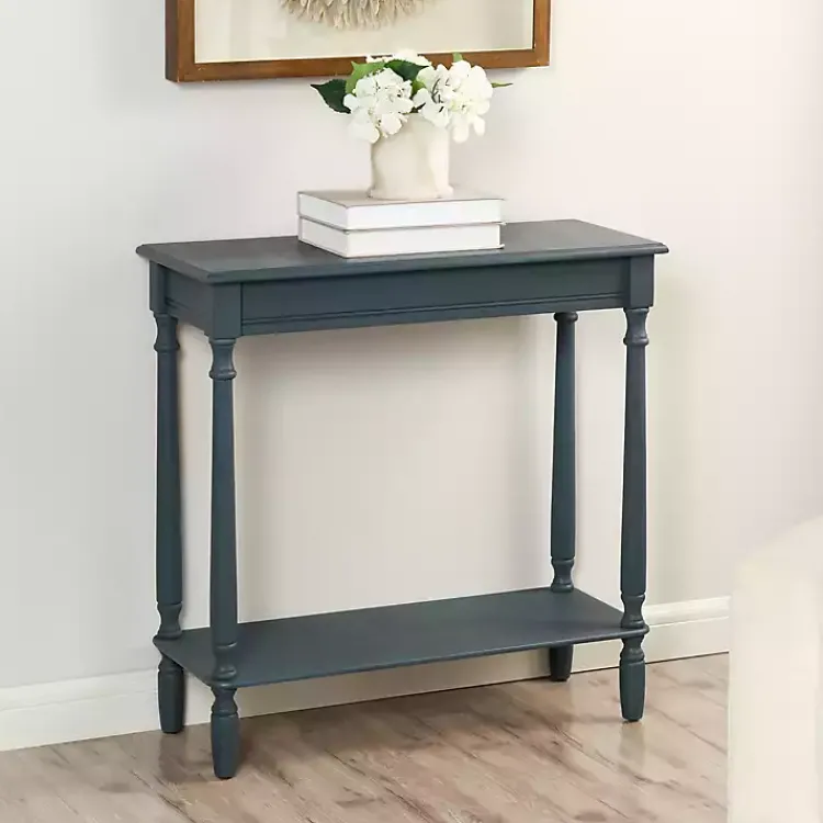 Console Tables-Kirklands Home Antique Wood Rachel Console Table Blue