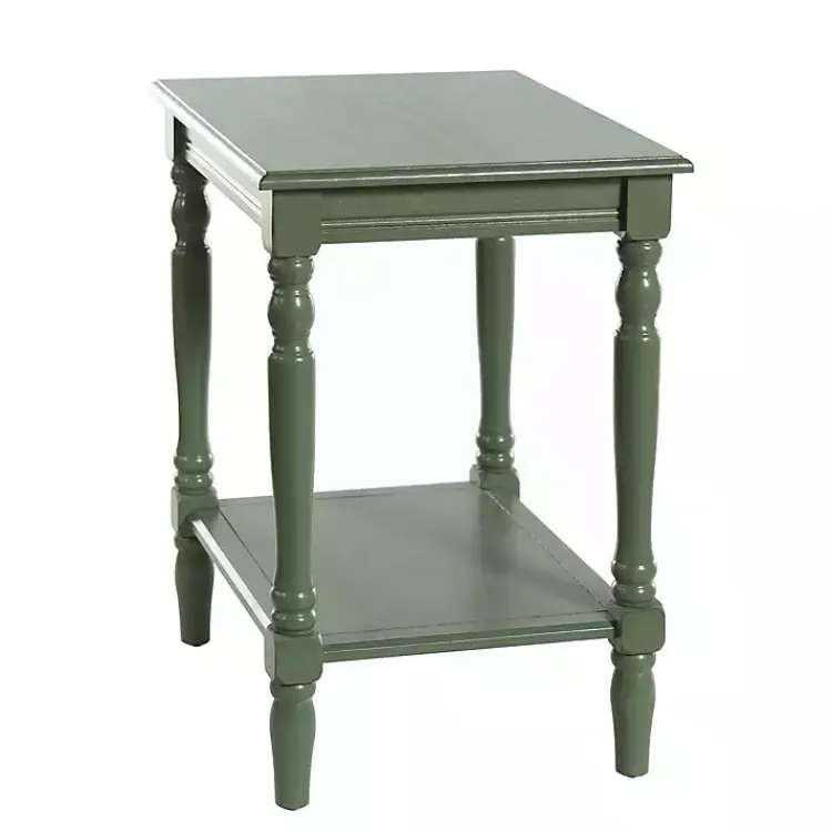 Accent & End Tables-Kirklands Home Wood Sybil Accent Table Green
