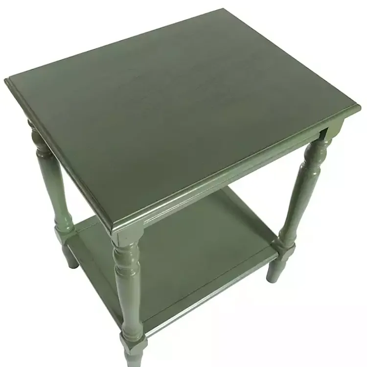 Accent & End Tables-Kirklands Home Wood Sybil Accent Table Green