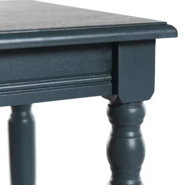 Accent & End Tables-Kirklands Home Navy Wood Sybil Accent Table Blue