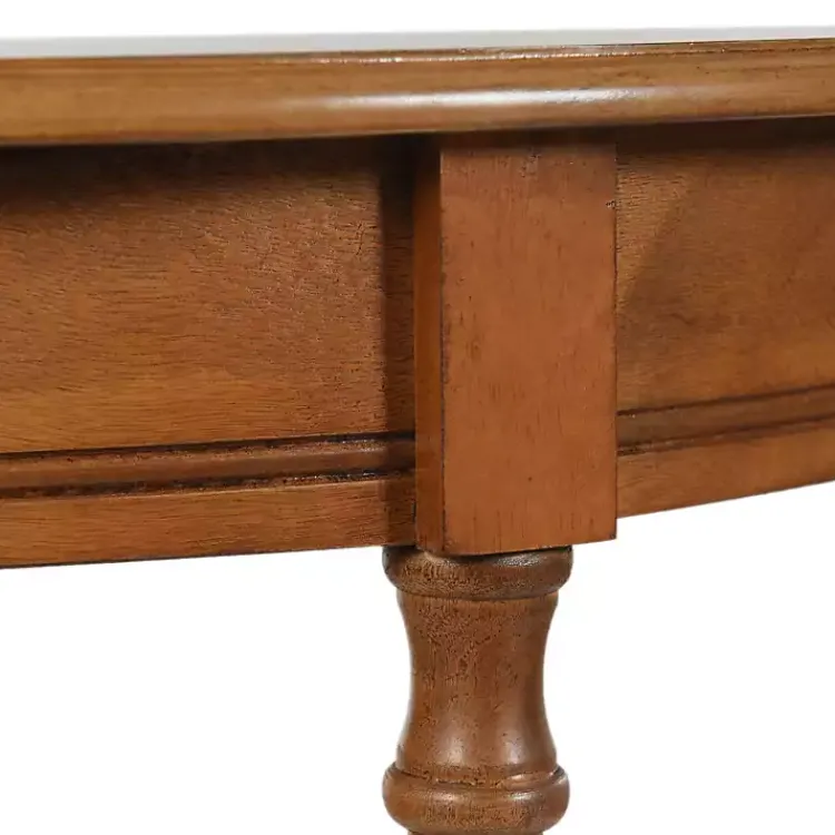 Console Tables-Kirklands Home Honey Half Moon Tinslee Console Table Brown