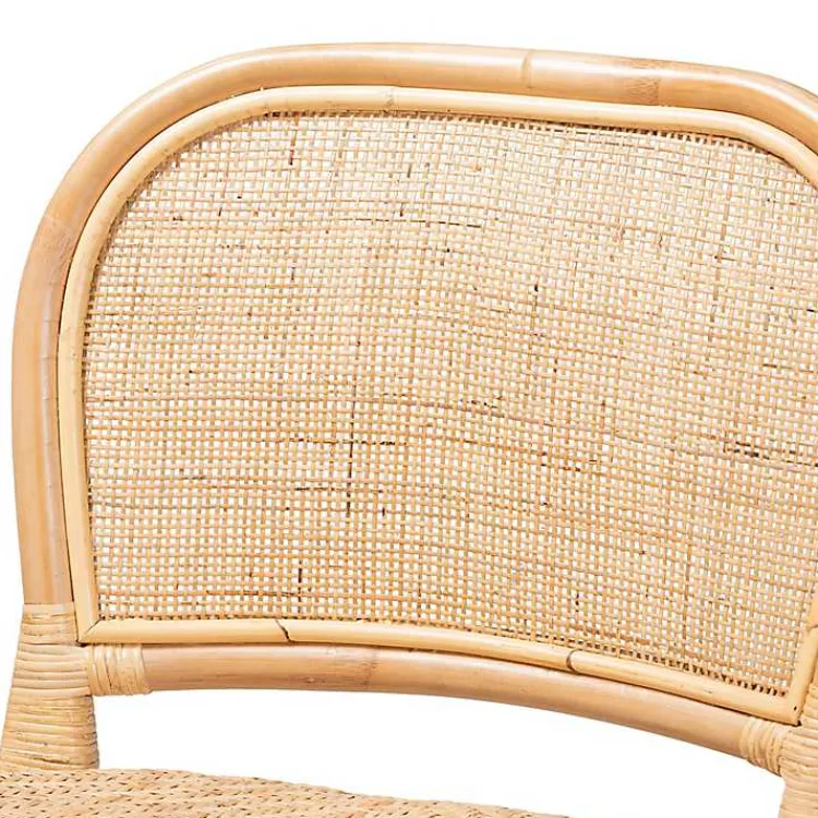 Bar Stools & Counter Height Stools-Kirklands Home Natural Rat Adrena Counter Stool Tan