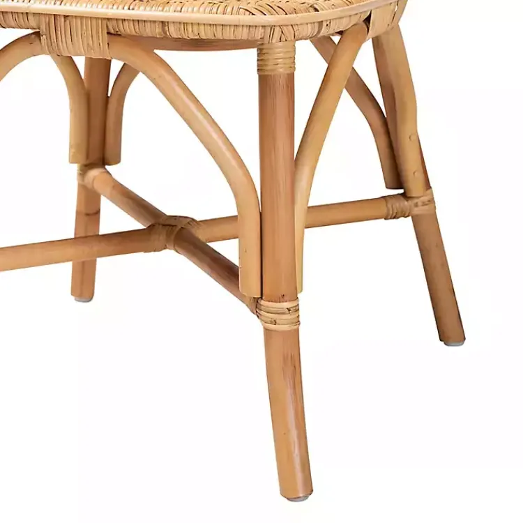 Dining Chairs-Kirklands Home Natural Rat Woven Irene Dining Chair Tan