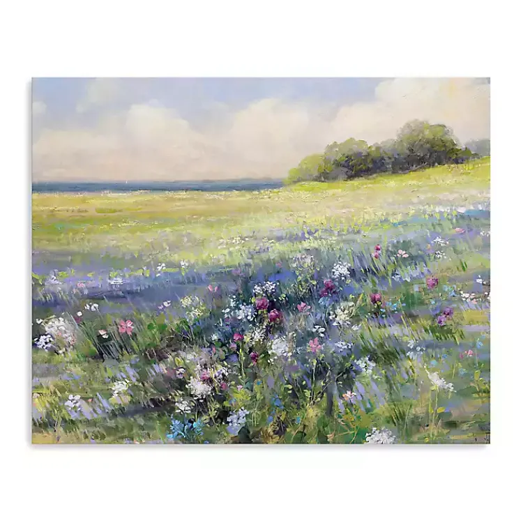 Canvas Art-Kirklands Home Flowers by the Sea Canvas Art Print