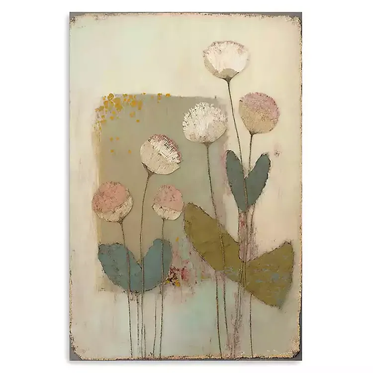 Canvas Art-Kirklands Home Blushcup Floral Encaustic Canvas Art Print Multi
