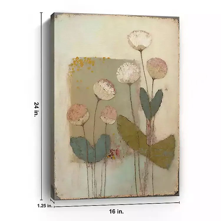 Canvas Art-Kirklands Home Blushcup Floral Encaustic Canvas Art Print Multi
