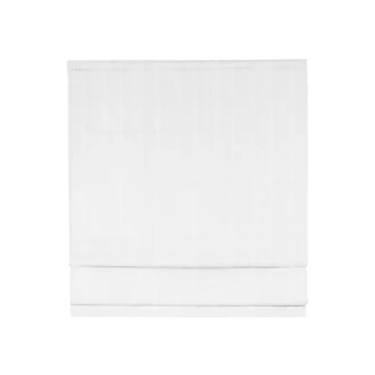 Curtains & Drapes-Kirklands Home Basketweave Cordless Roman Shade, 27 in. White