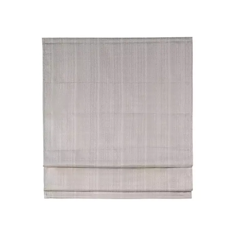 Curtains & Drapes-Kirklands Home Basketweave Cordless Roman Shade, 31 in. Tan