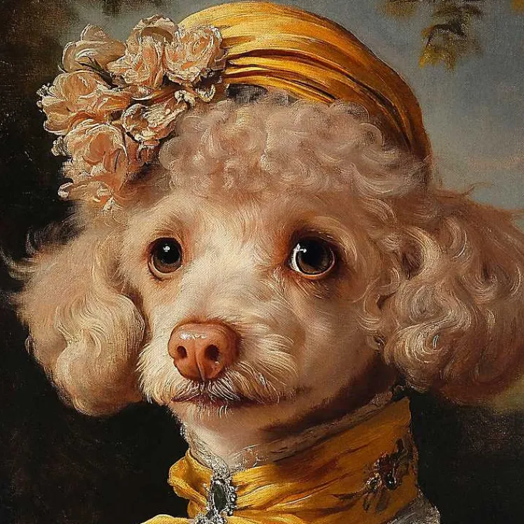 Canvas Art-Kirklands Home Lady Rosaline Ruffleton Framed Art Print Multi