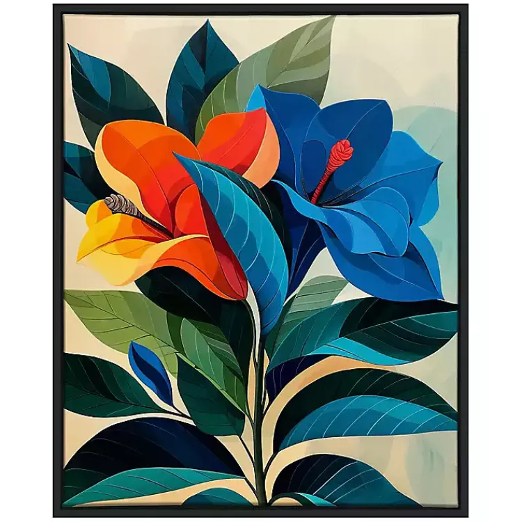 Canvas Art-Kirklands Home Ultra Violet Blooms I Framed Canvas Art Print