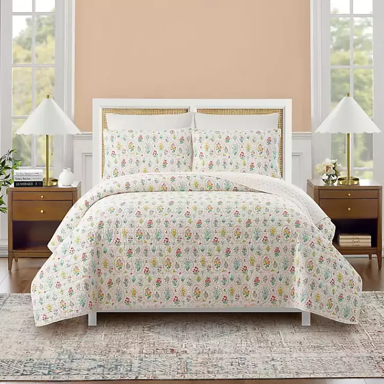 Quilts-Kirklands Home Floral Wallpaper 2-pc. Twin Quilt Set