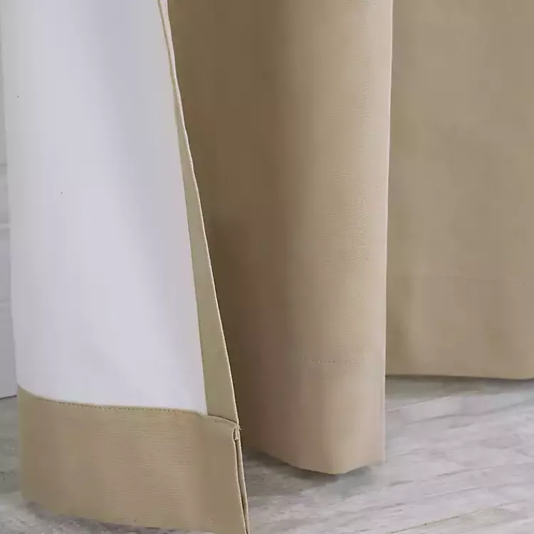 Curtains & Drapes-Kirklands Home Taupe Weathermate Blackout Curtain Panel, 54 in. Tan