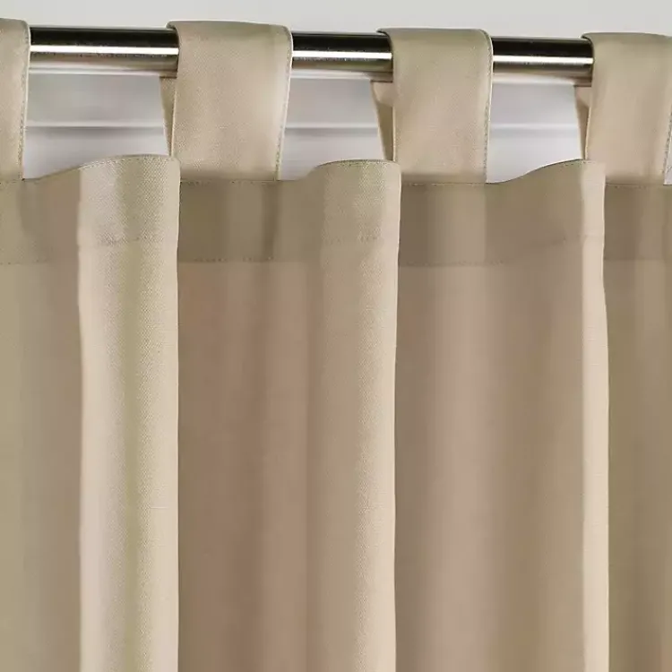 Curtains & Drapes-Kirklands Home Taupe Weathermate Blackout Curtain Panel, 95 in. Tan