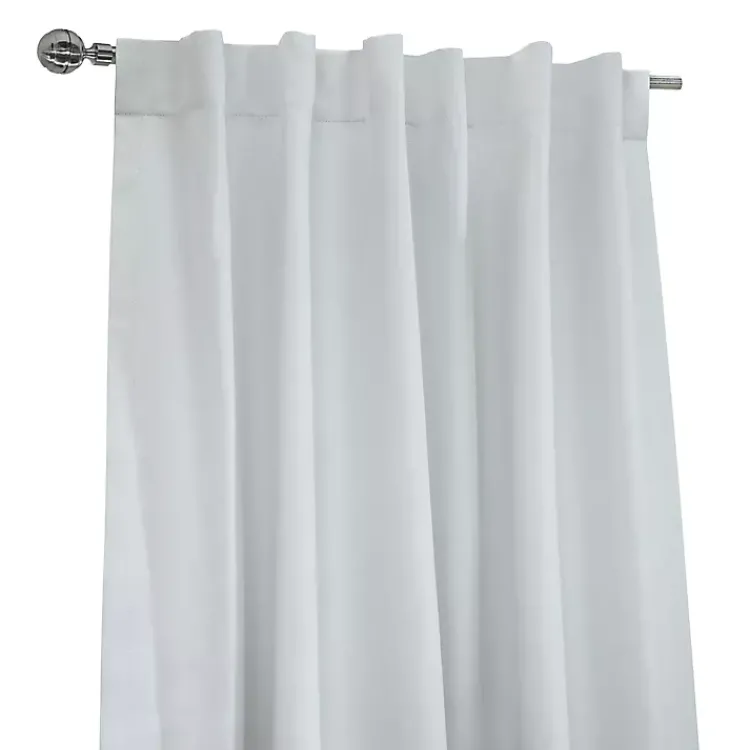 Curtains & Drapes-Kirklands Home Baxter Blackout Curtain Panel, 95 in. White