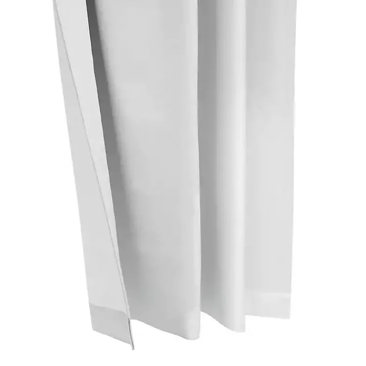 Curtains & Drapes-Kirklands Home Baxter Blackout Curtain Panel, 95 in. White