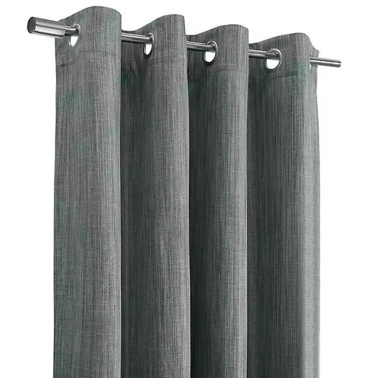 Curtains & Drapes-Kirklands Home Bryson Textured Curtain Panel, 95 in. Gray