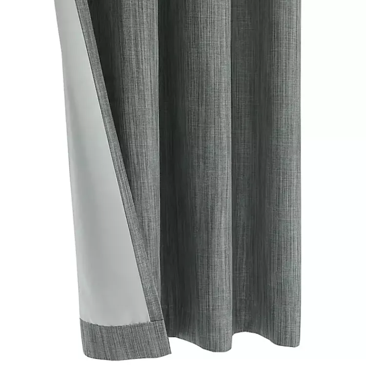 Curtains & Drapes-Kirklands Home Bryson Textured Curtain Panel, 95 in. Gray