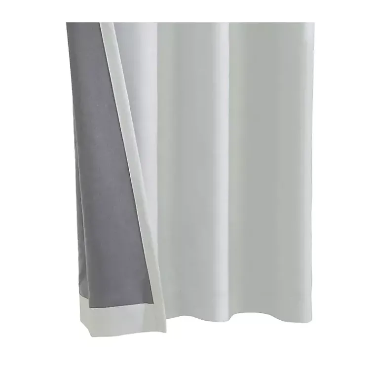 Curtains & Drapes-Kirklands Home Faux Suede Blackout Curtain Panel, 63 in. White